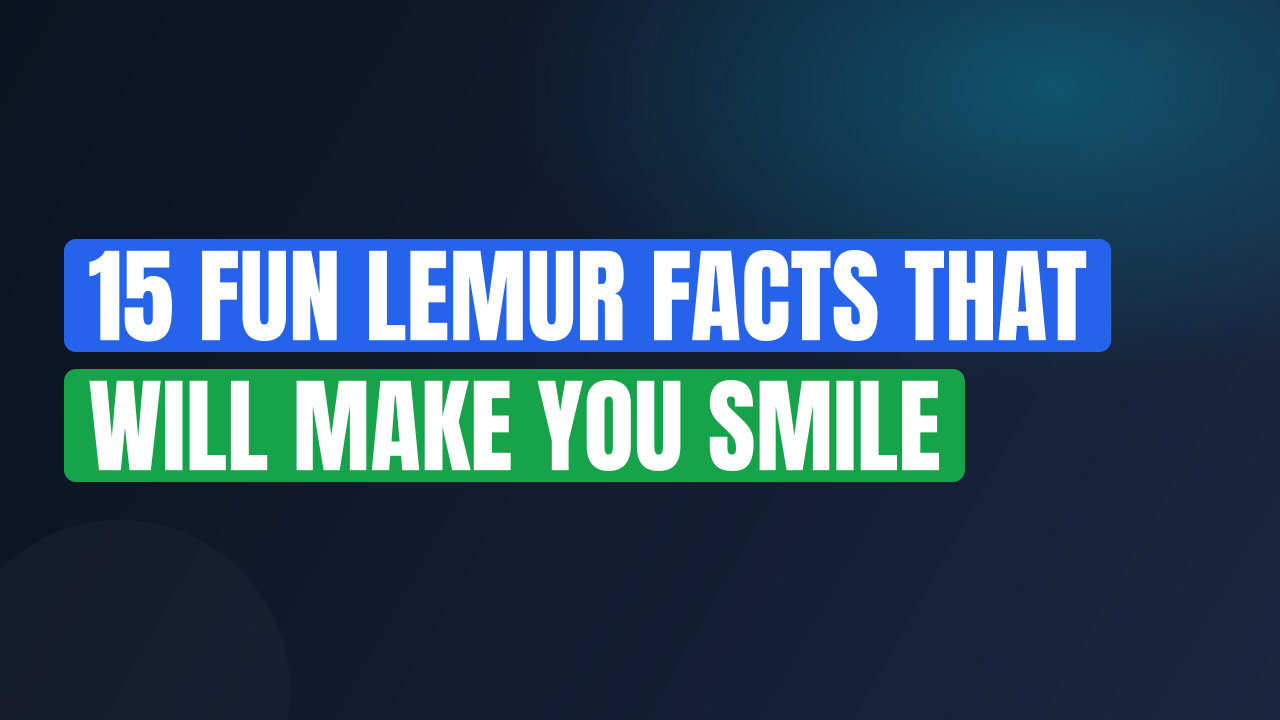15 Fun Lemur Facts That Will Make You Smile