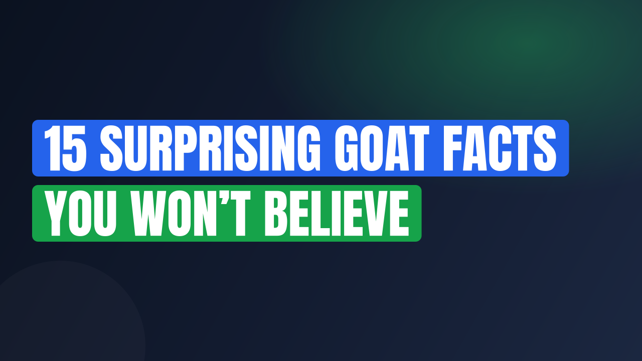 15 Surprising Goat Facts You Won’t Believe