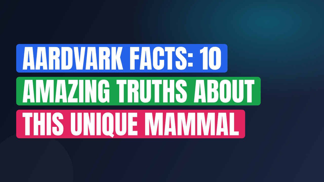 Aardvark Facts: 10 Amazing Truths About This Unique Mammal