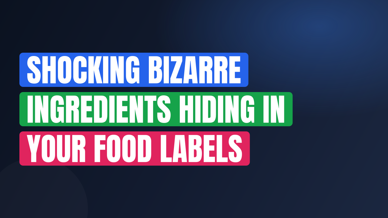 Shocking Bizarre Ingredients Hiding in Your Food Labels