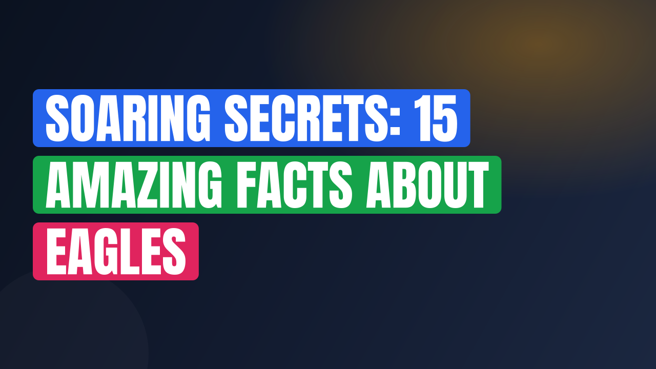 Soaring Secrets: 15 Amazing Facts About Eagles
