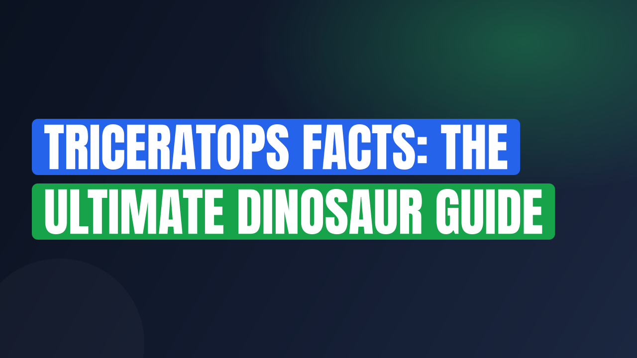Triceratops Facts: The Ultimate Dinosaur Guide
